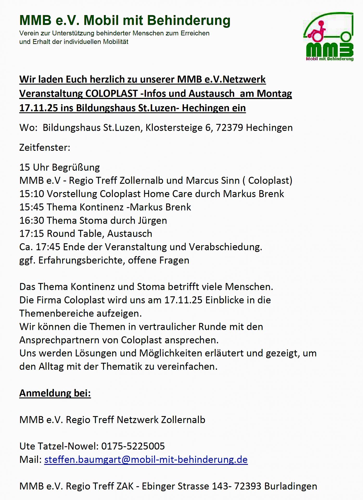 Einladung